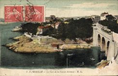CPA Marseille le Pont de la Fausse Monnaie 