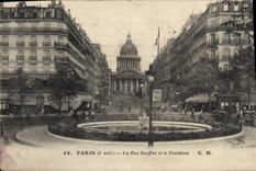 CPA Paris 5e arrt la Rue Soufflot et le Pantheon 