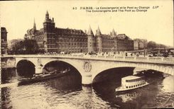CPA Paris la Conciergerie et le Pont au Change 