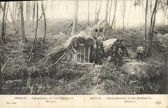 CPA Campement de nos Soldats en Woevre Militaria