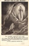 CPA Messagere Fleurie du rocher miraculeux Lourdes Apparition de la Vierge l'an de grace 1858 dans l