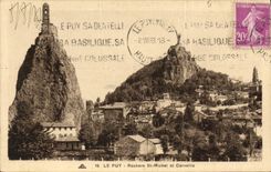 CPA Le Puy Rochers St Michel et Corneille 