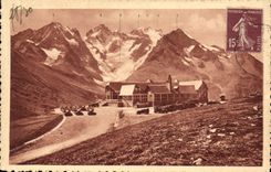 CPA Route des Alpes le Lautaret le Chalet Hotel PLM et la Meije 