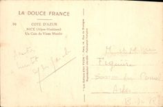 CPA Cote d'Azur Nice Alpes Maritimes un coin du Vieux Marche 