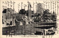 CPA Arles Theatre Antique qui aurait ete commence sous le siecle d'Auguste et termine au III siecle 
