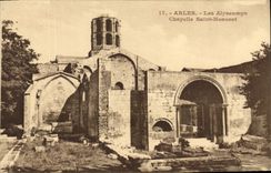 CPA Arles les Alyscamps Chapelle Saint Honorat 