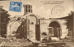 CPA Arles les Alyscamps Chapelle Saint Honorat 
