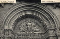 CPA Arles Portail de la Cathedrale St Trophime details d'architecture XII S 