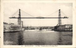 CPA Marseille le Pont Transbordeur et le Vieux Port 