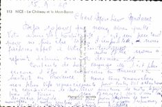 CPA Nice le Chateau et le Mont Boron 