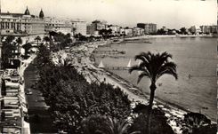 CPA Cannes les Grands hotels la Croisette et la Plage 