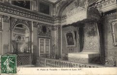 CPA Palais de Versailles Chambre de Louis XIV 