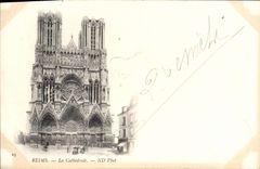 CPA Reims la Cathedrale 