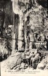 CPA Puits de Padirac Lot Partie superieure du lac de la Pluie les Obelisques 