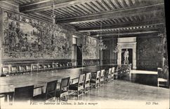 CPA Pau interieur du chateau la Salle a manger 