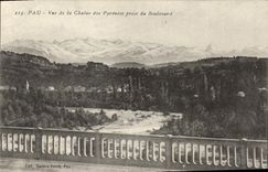 CPA Pau vue de la Chaine des Pyrenees prise du Boulevard 