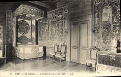 CPA Pau le Chateau la Chambre de Louis XIV 