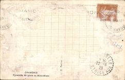 CPA Chamonix Pyramide de Glace au Mont Blanc 