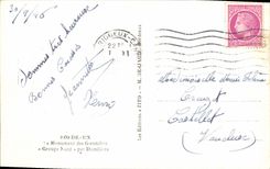 CPA Bordeaux Le monument des Girondins 