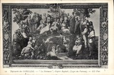 CPA Tapisserie des Gobelins Le parnasse d'apres Raphael Loges du Vatican 