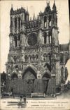 CPA La Guerre 1914 15 16 Amiens Somme La Cathedrale garantie contre le bombardement 