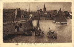 CPA Les Sables d'Olonne Le port vu vres la Chaume 