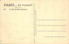 CPA Paris en flanant le Parc des Chaumont 