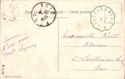 CPA Doux Souvenir Lapin