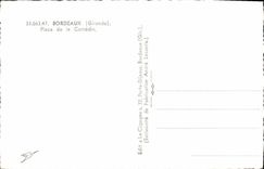 CPA Bordeaux Gironde Place de la Comedie 