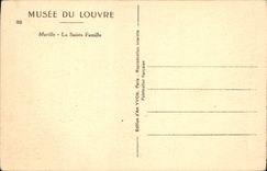 CPA Musee du Louvre Murillo La Sainte Famille 