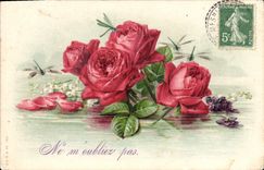 CPA Fantaisie Fleurs