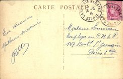 CPA Aix les Bains Savoie Maison Lamartine Ancienne pension Perrier 