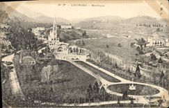 CPA Lourdes Basilique 