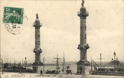CPA Bordeaux Les Colonnes Rostrales 