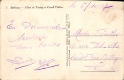 CPA Bordeaux Allees de Tourny et Grand Theatre 