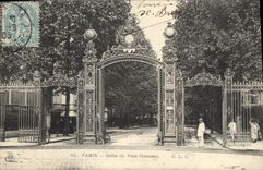 CPA Paris Grille du Parc Monceau 