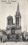 CPA Eglise St Pierre Lisieux 