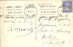 CPA Vichy Source de la Grande Grille 