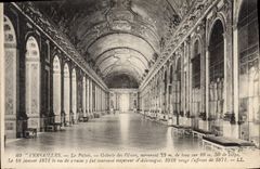 CPA Versailles Le Plais Galerie des Glaces 