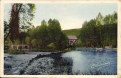 CPA La Suisse Normande Clecy l'Orne et le Moulin de Vey 