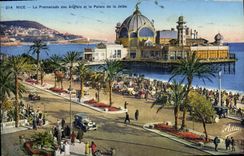 CPA Nice La Pormenade des Anglais et le Palais de la Jetee 