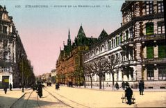 CPA Strasbourg Avenue de la Marseillaise 