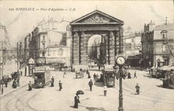 CPA Bordeaux Place d'Aquitaine Tramway