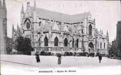 CPA Bordeaux Eglise St Michel 