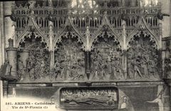 CPA Amiens Cathedrale Vie de St Firmin 