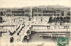 CPA Paris Pnorama vers la Place de la Concorde 