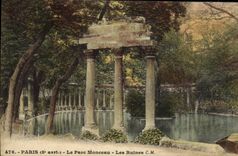 CPA Paris Le Parc Monceau Les Ruines 