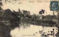 CPA Chateaudun Le Chateau vu des bords 