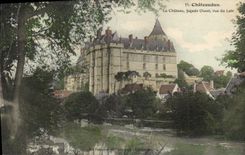 CPA Chateaudun Le Chateau facade Ouest vue du Loir 