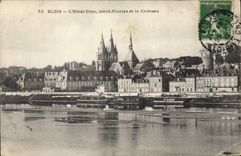 CPA Blois L'Hotel Dieu Saint Nicolas et le Chateau 